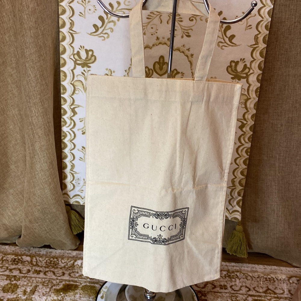 New Authentic Gucci Linen Tote - Picture 2 of 6